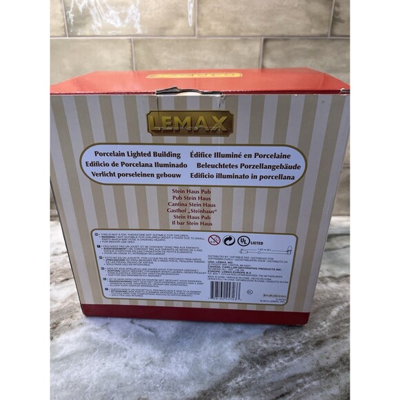 Lemax Stein Haus Pub Caddington Village 2014 45723 Christmas Village Brew Beer - Picture 13 of 14